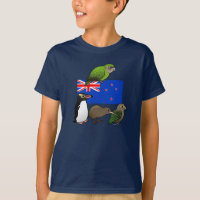 New Zealand Birdorables Kids' Hanes TAGLESS® T-Shirt