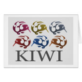 New Zealand birds KIWI card (Front Horizontal)