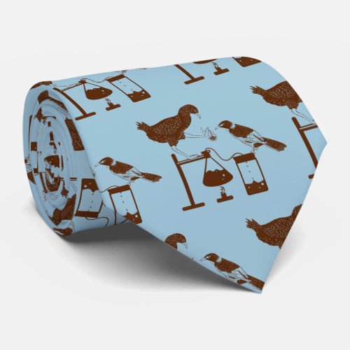 New Zealand Birds Science Experiment Neck Tie