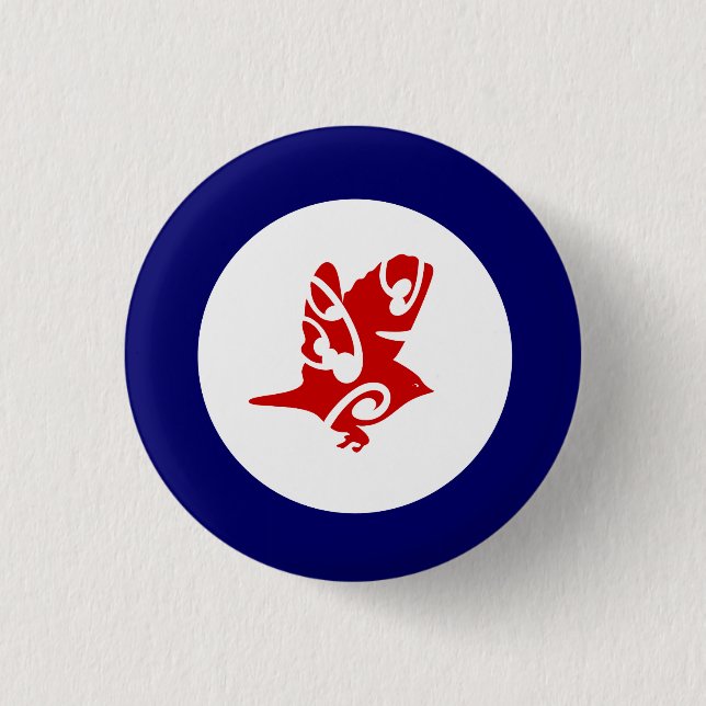 NEW ZEALAND birds Tauhou Silvereye Pinback Button (Front)
