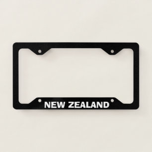 New Zealand Black License Plate Frame