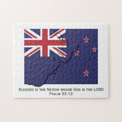 NEW ZEALAND  Blessed Nation  ZEALANDER FLAG Jigsaw Puzzle