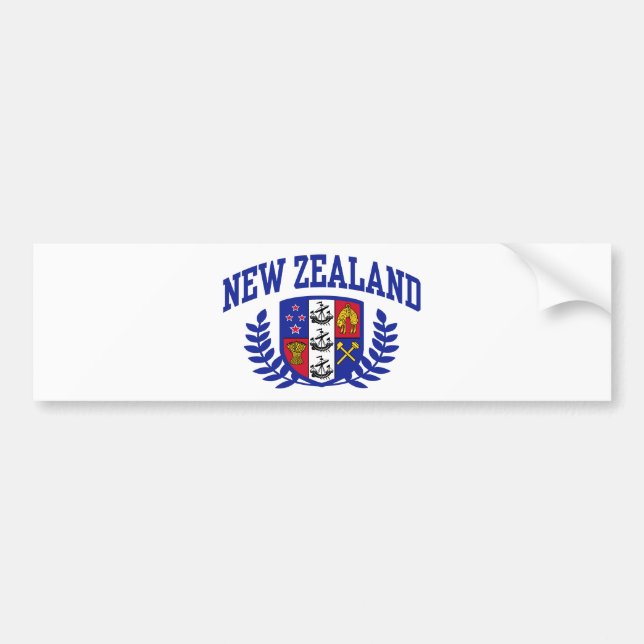 New Zealand Bumper Sticker (Front)