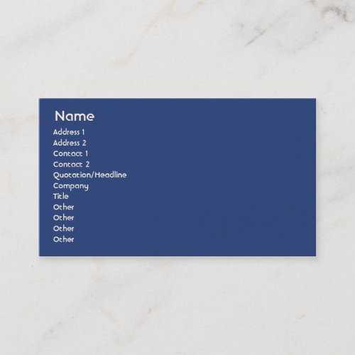 New Zealand - Business Business Card