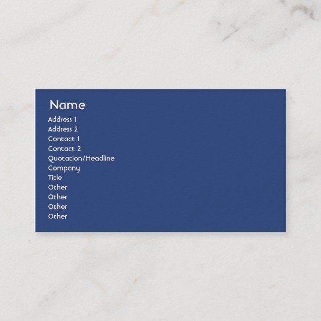 New Zealand - Business Card (Front)