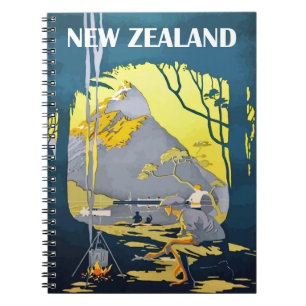 New Zealand, Camping in the Wood, Notebook