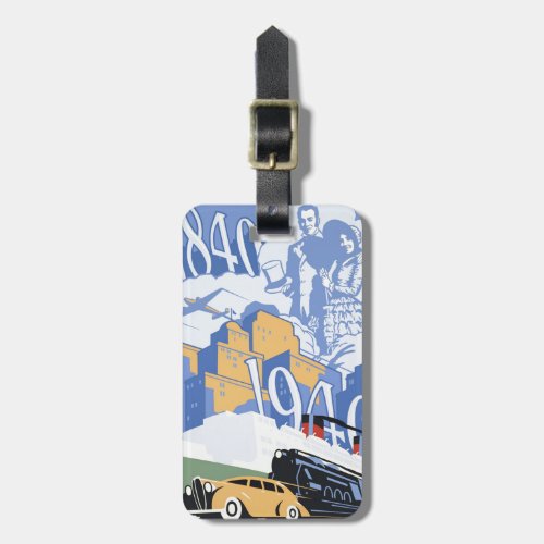 New Zealand Centennial Vintage Travel Luggage Tag