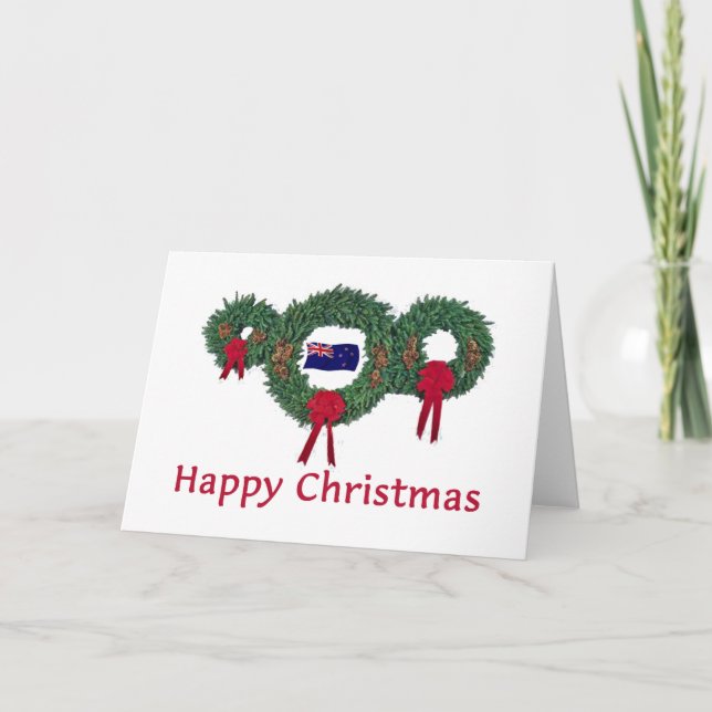 New Zealand Christmas 2 Holiday Card (Front)