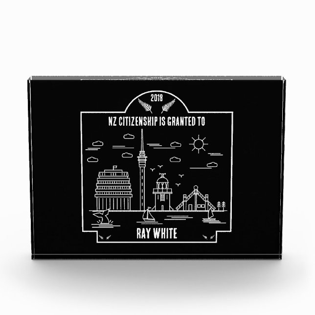 New Zealand Citizenship Celebration Gift (Front)
