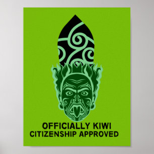 New Zealand Citizenship Gift New Citizen Kiwi Poster