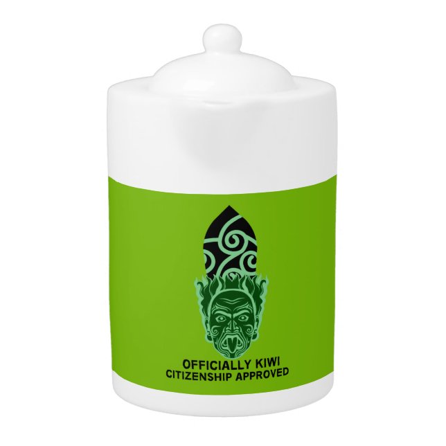 New Zealand Citizenship Gift | New Citizen | Kiwi  Teapot (Front)