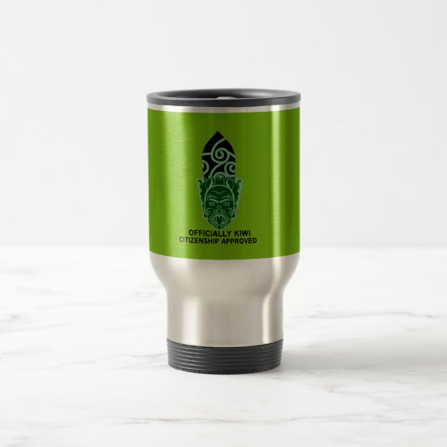 New Zealand Citizenship Gift | New Citizen | Kiwi  Travel Mug (Center)