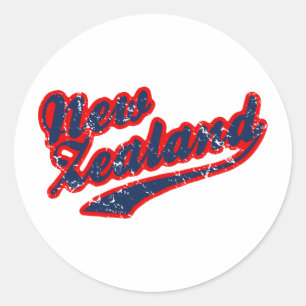 New Zealand Classic Round Sticker