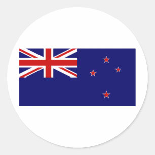New  Zealand Classic Round Sticker