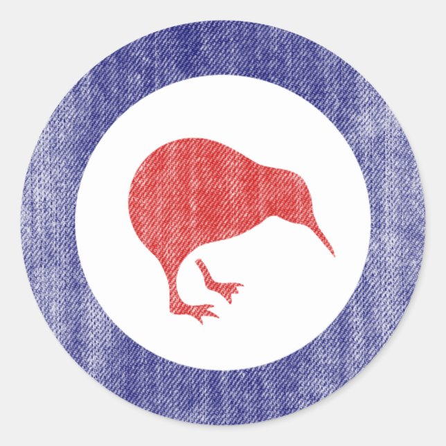NEW ZEALAND CLASSIC ROUND STICKER (Front)