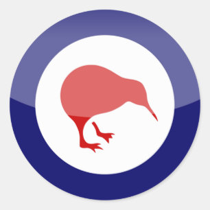 new zealand classic round sticker