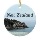 New Zealand Coast Ceramic Ornament