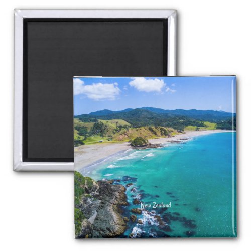 New Zealand coastline beautiful scenery Magnet