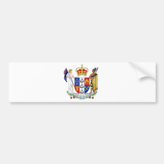 New Zealand Coat of Arms Bumper Sticker