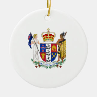 New Zealand Coat of Arms Ceramic Ornament