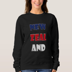 New Zealand Colorful Words Sweatshirt