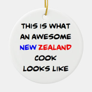 new zealand cook, awesome ceramic ornament