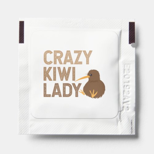 New Zealand Crazy Kiwi Lady Funny Gift Idea Hand Sanitizer Packet