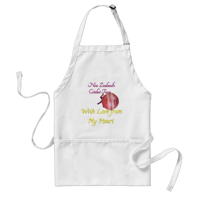  New Zealand cricket player fun Adult Apron (Front)