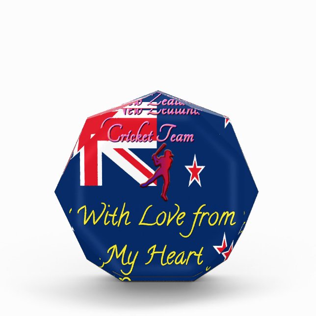 New Zealand Cricket Team: Love From My Heart Art Award (Front)