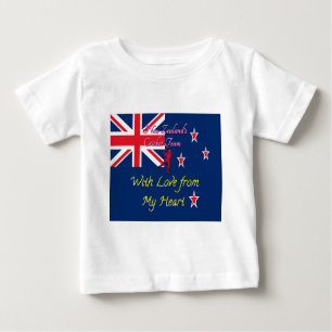 New Zealand Cricket Team: Love From My Heart Art Baby T-Shirt