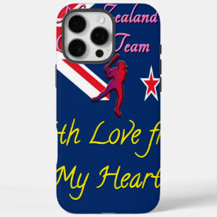 New Zealand Cricket Team: Love From My Heart Art iPhone 16 Pro Max Case