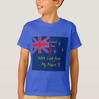 New Zealand Cricket Team: Love From My Heart Art T-Shirt