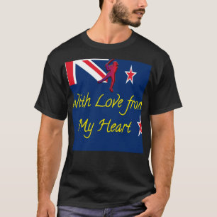 New Zealand Cricket Team: Love From My Heart Art T-Shirt