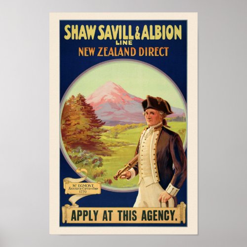 New Zealand Direct Vintage Poster 1931