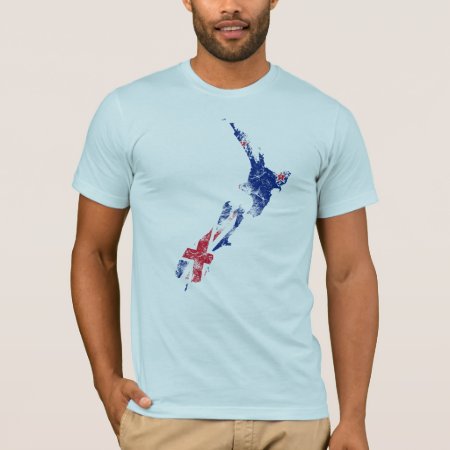 New Zealand Distressed Flag T-shirt