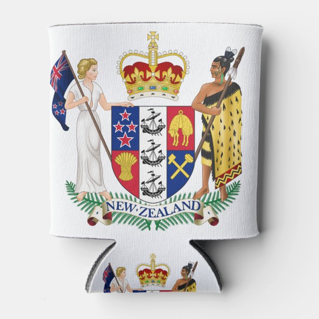 new zealand emblem can cooler (Front)