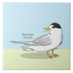 New Zealand fairy tern tara iti Ceramic Tile