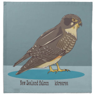 New Zealand Falcon Karearea Cloth Napkin