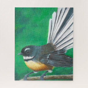 New Zealand fantail bird (piwakawaka) - Puzzle