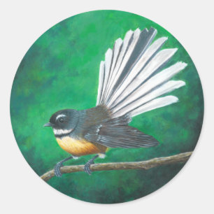 New Zealand fantail bird (piwakawaka) - Sticker