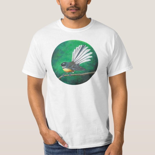 New Zealand fantail bird (piwakawaka) - T-Shirt (Front)