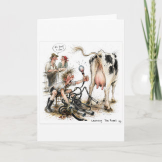 New Zealand Farming Cartoon Card