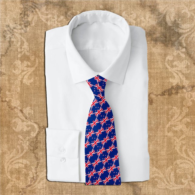 New Zealand fashion Tie, business New Zealand Flag Neck Tie (Creator Uploaded)