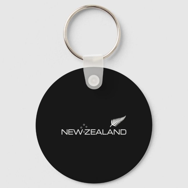 New Zealand Fern Flag Athletic Srts Style Tee  Keychain (Front)