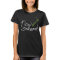 New Zealand Fern Map Dark T-Shirt 2