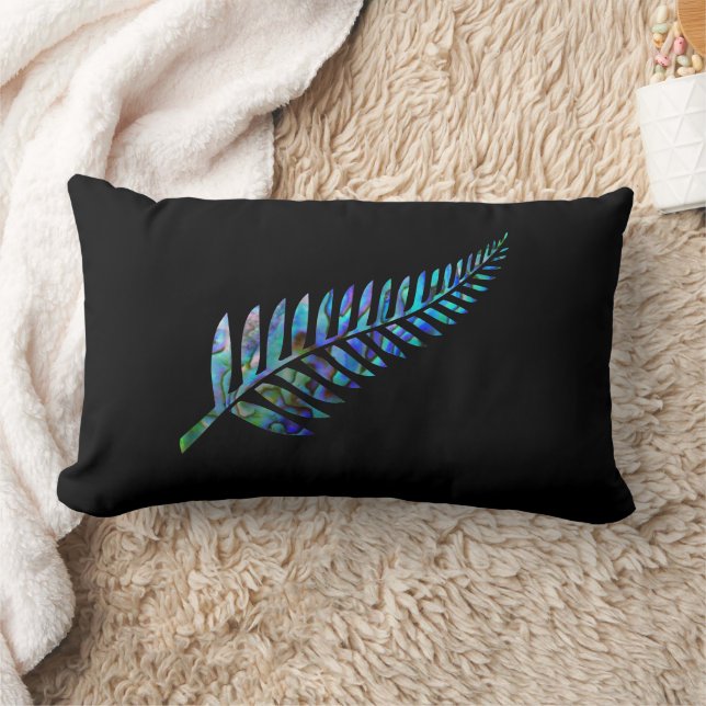 NEW ZEALAND FERN PAUA LUMBAR PILLOW (Blanket)