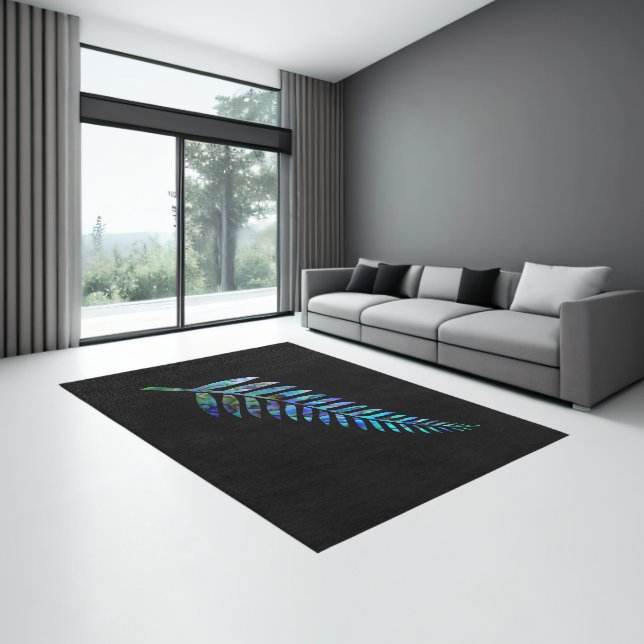NEW ZEALAND FERN PAUA RUG (Insitu (Indoor 3))