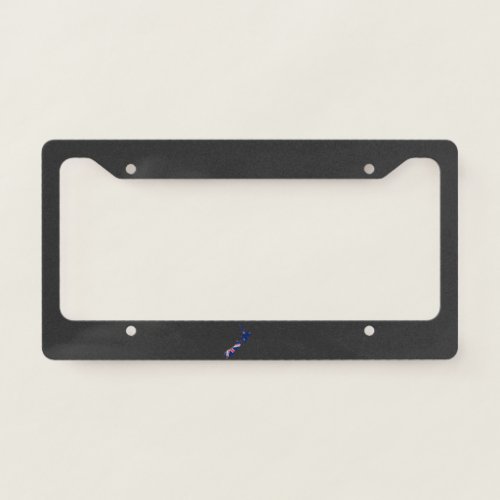 New Zealand flag and map License Plate Frame