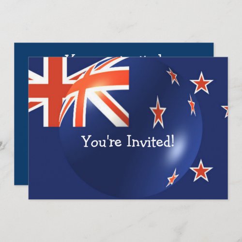 New Zealand Flag Any Occasion Invitation