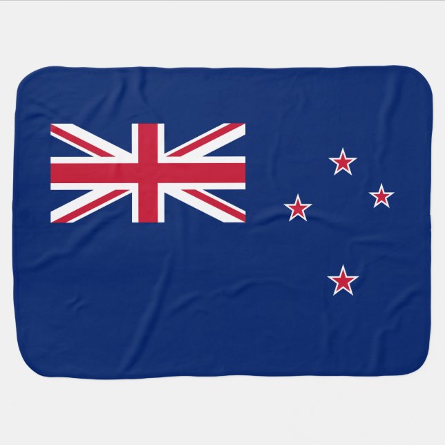 New Zealand Flag Baby Blanket (Horizontal)